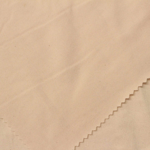 Polyester Stretch Milk Silk Knit Fabric, 200 gsm, 170 cm — Beige