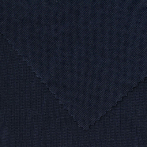 Navy Rib Knit, Cotton