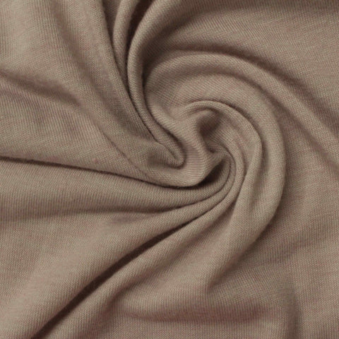 Light Brown Marl Jersey Knit, Polyester, 175 gsm