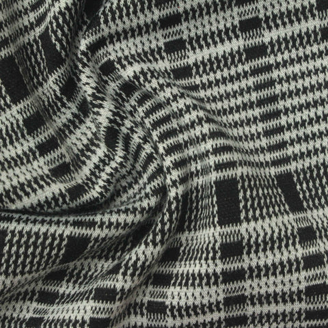 Black Houndstooth Jacquard, Polyester, 300 gsm, 160 cm, ref EF-269366