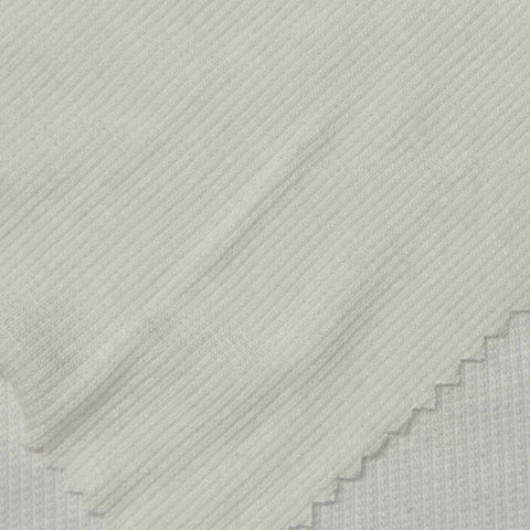 Modal Stretch Rib Knit Fabric, 130 gsm, 130 cm — Grey