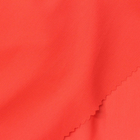 Bright Red Warp Knit, Nylon-Spandex