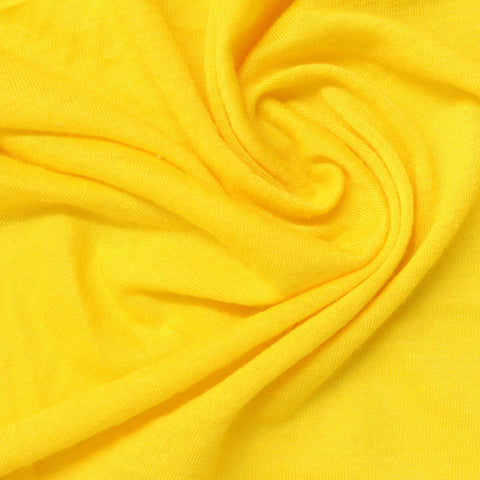100% Polyester Jersey Knit Fabric, 140 gsm, 160 cm — Yellow