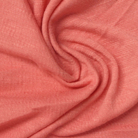Coral Marl Crepe, Poly-Cotton