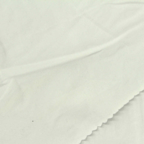 Cotton Stretch Jersey Knit Fabric, 157 gsm, 169 cm — White