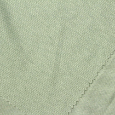 Polyester Viscose Blend Interlock Knit Fabric, 170 gsm, 160 cm — Green