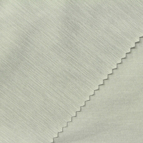 Heather Polyester Stretch Jersey Knit Fabric, 220 gsm, 158 cm — Green