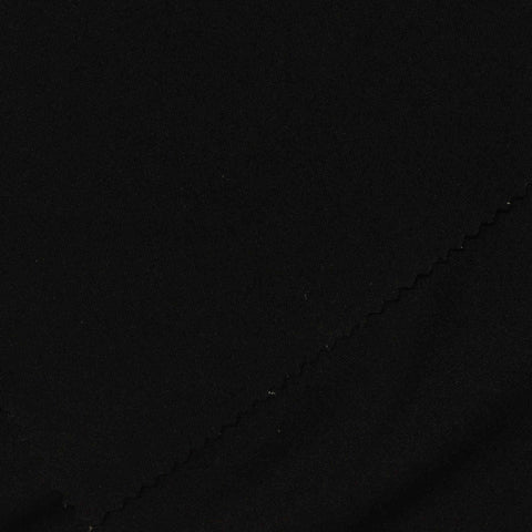100% Polyester Jersey Knit Fabric, 115 gsm, 155 cm — Black