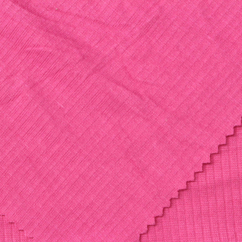 Viscose Stretch Rib Knit Fabric, 200 gsm — Pink, ref EF-254277