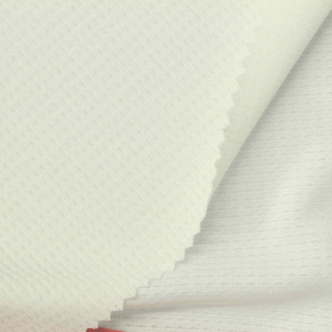 Off-White Textured Mesh, Polyester