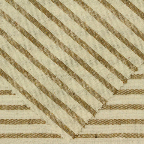 Cream Stripes Woven, Cotton-Poly