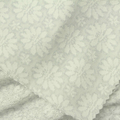 Light Cream Textured Jersey Knit, Polyester