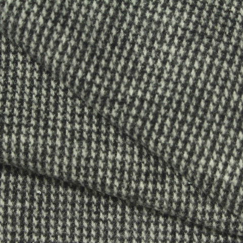 Black Houndstooth Jacquard, Poly-Cotton, 255 gsm