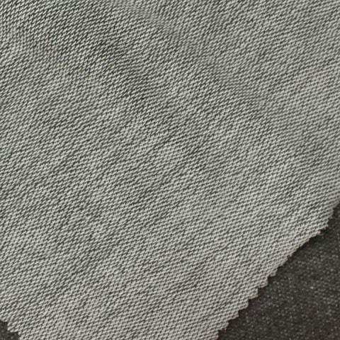 Dark Grey Marl French Terry, Poly-Viscose, 246 gsm