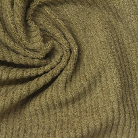 Olive Ribbed Rib Knit, Polyester