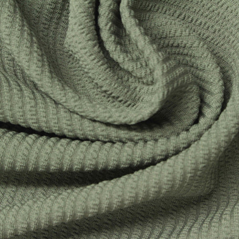 Sage Textured Rib Knit, Polyester