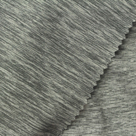 Dark Grey Marl Jersey Knit, Polyester, 280 gsm, 160 cm, ref EF-272977