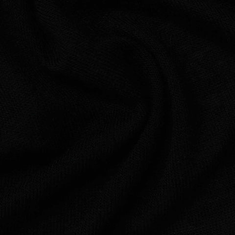 Viscose Stretch Jersey Knit Fabric, 104 gsm, 155 cm — Black