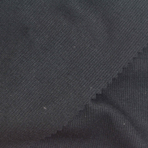 Charcoal Rib Knit, Polyester