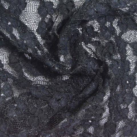 Black Leaf Lace, Nylon-Cotton
