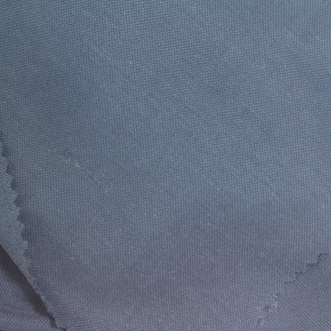 Blue Textured Piqué Knit, Viscose-Nylon