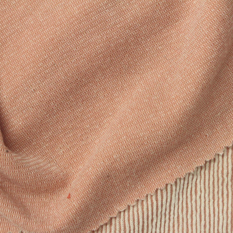 Pink Vertical-Stripe Fabric, Viscose-Poly