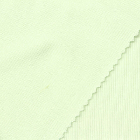 Polyester Viscose Stretch Rib Knit Fabric, 180 gsm — Green