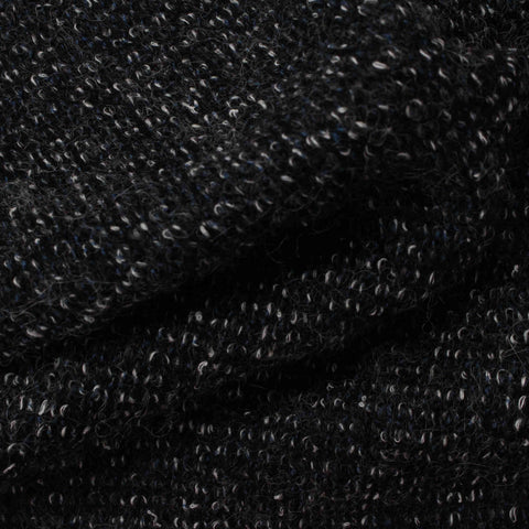 Dark Grey Marl Chunky Knit, Polyester, 236 gsm