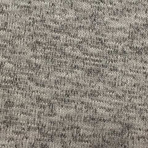 Heather Grey Marl Chunky Knit, Viscose-Poly, 165 gsm