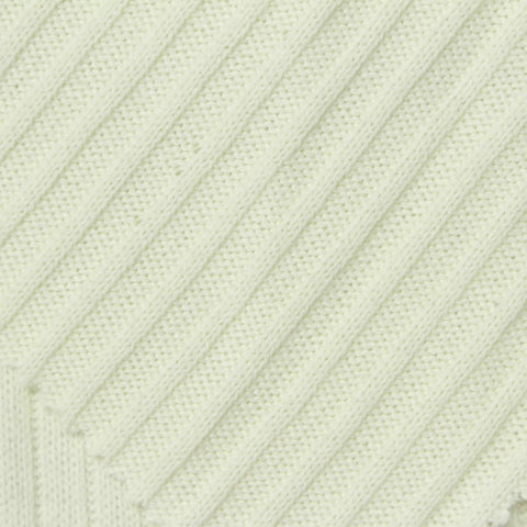 White Rib Knit