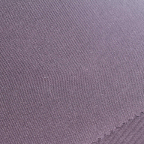 Muted Purple Rib Knit, Cotton