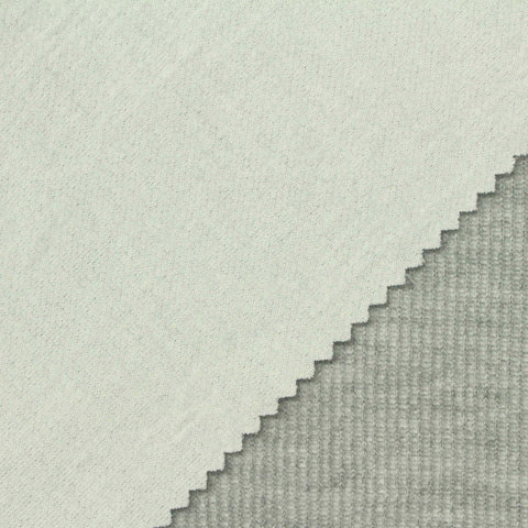Light Grey Marl Rib Knit, Polyester, 290 gsm