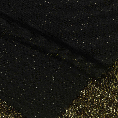 Black Marl French Terry, Nylon