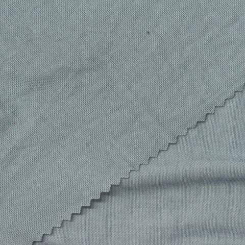 Viscose Nylon Piqué Knit Fabric, 159 gsm, 180 cm — Blue