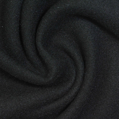 Black Brushed Fleece, Polyester