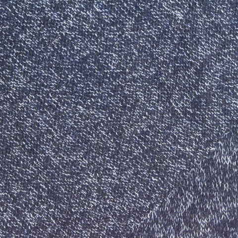 Navy Marl Jersey Knit, Polyester