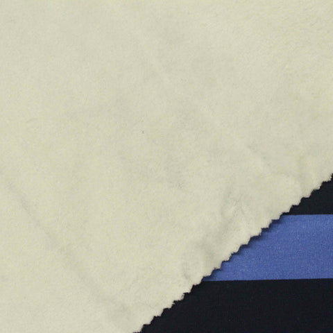 Blue Horizontal-Stripe Jersey Knit