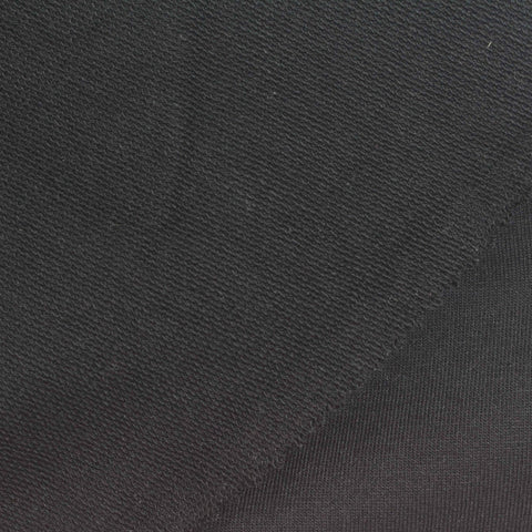 Black French Terry, Cotton-Poly