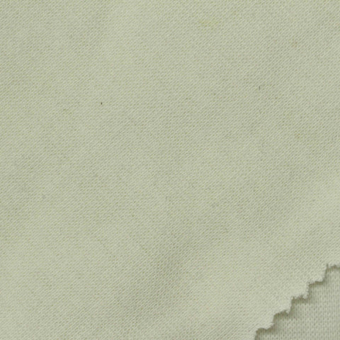 Polyester Cotton Stretch Rib Knit Fabric, 310 gsm, 160 cm — Green