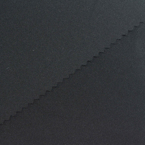 Polyester Stretch Sateen Fabric, 280 gsm, 150 cm — Black, ref EF-266357