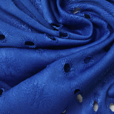 Blue Openwork Jacquard, Polyester