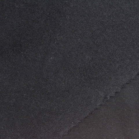 Brushed Cotton Stretch French Terry Fabric, 223 gsm, 176 cm — Grey