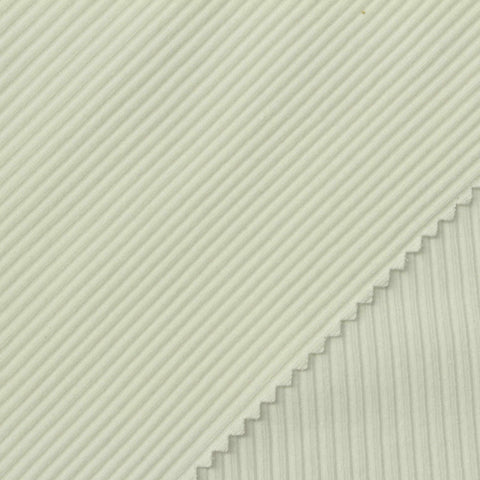 Cotton Viscose Stretch Rib Knit Fabric, 270 gsm, 135 cm — Green