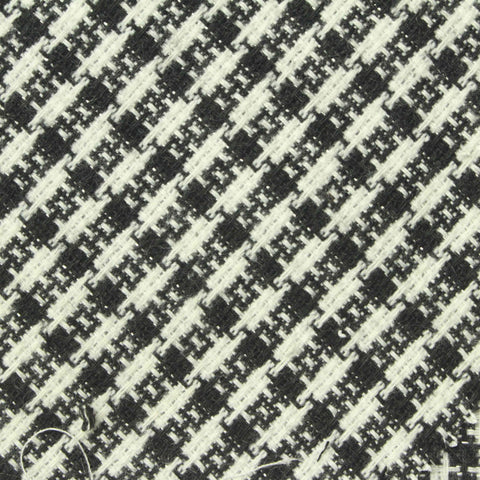 Black Houndstooth Bouclé, Polyester, 260 gsm