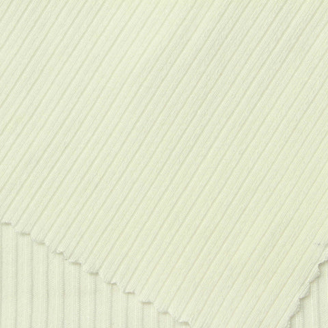 Viscose Stretch Rib Knit Fabric, 380 gsm, 180 cm — Yellow