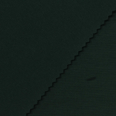 Cotton Polyester Stretch Scuba Knit Fabric, 380 gsm, 155 cm — Green