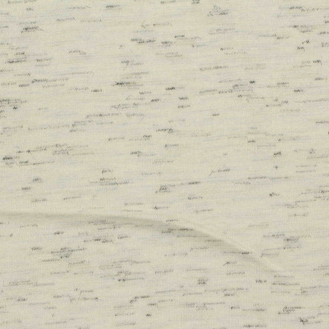 Cream Marl Jersey Knit, Viscose, 145 gsm