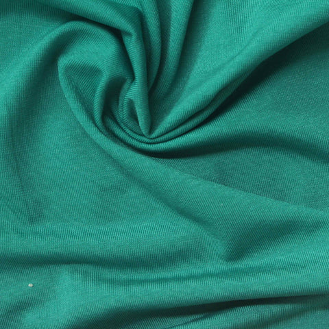 Polyester Stretch ITY Knit Fabric, 211 gsm, 170 cm — Green