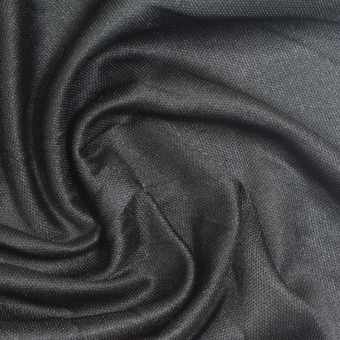 100% Polyester Jersey Knit Fabric, 124 gsm, 205 cm — Black
