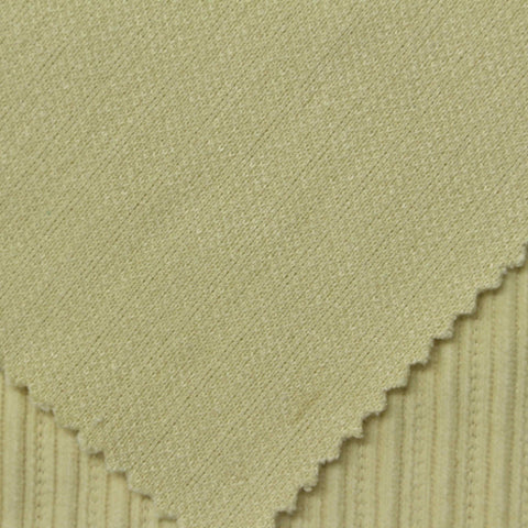 Jacquard Polyester Stretch Knit Fabric, 440 gsm, 150 cm — Khaki